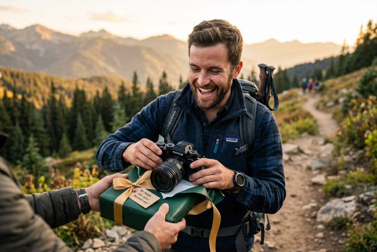 Kamera som gave til ham der elsker oplevelser